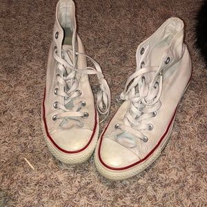 White Hightop Converse